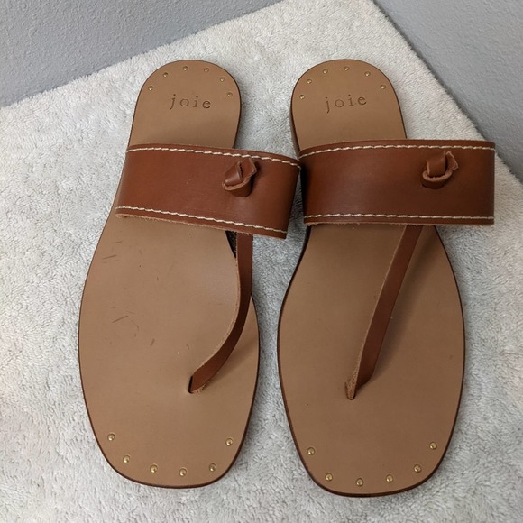 Joie Shoes - New! Joie Baylin Leather Thong Sandal 7/37